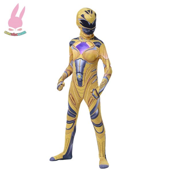 画像3: cosabcパワーレンジャー　全身タイツ　子供服テージ衣装 弾力と伸縮性あり コスチューム コスプレ衣装　ハロウイン仮装 ハロウインコス (3)