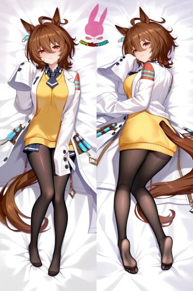 画像1: cosabc  等身抱き枕カバー　ウマ娘	アグネスタキオン 【同人】等身大 抱き枕カバー 2wayトリコット 160×50cm 高品質 セクシー 美女 (1)