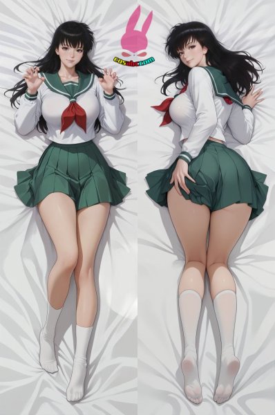 画像1: cosabc  等身抱き枕カバー　犬夜叉	日暮かごめ 【同人】等身大 抱き枕カバー 2wayトリコット 160×50cm 高品質 セクシー 美女 (1)