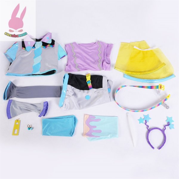 画像6: cosabcラブライブ！LoveLive! Liella!Vitamin SUMMER 唐可可風 コスプレ衣装 イベント 演出服 二次会 コスチューム パーティー ハロウィン (6)
