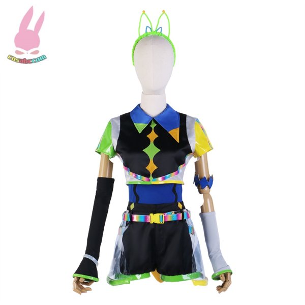 画像1: cosabcラブライブ！LoveLive! Liella!Vitamin SUMMER 平安名すみれ風 コスプレ衣装 イベント 演出服 二次会 コスチューム パーティー ハロウィン (1)