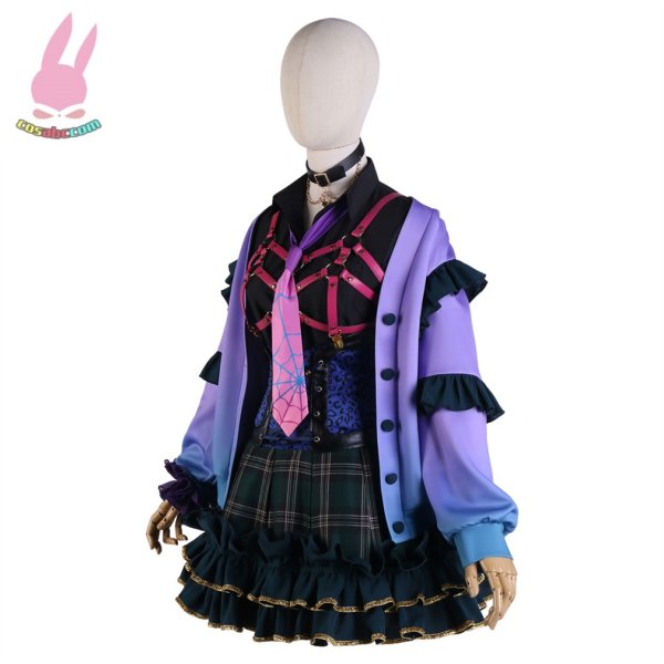 画像2: cosabcバーチャルライバー Vtuber　にじさんじ XSOLEIL Meloco Kyora風 コスプレ衣装 イベント 演出服 二次会 コスチューム パーティー ハロウィン (2)