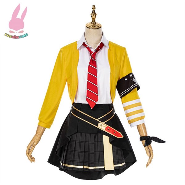 画像1: cosabcプロジェクトセカイ カラフルステージ! プロセカ 天馬咲希 風 コスプレ衣装 イベント 演出服 二次会 コスチューム パーティー ハロウィン (1)