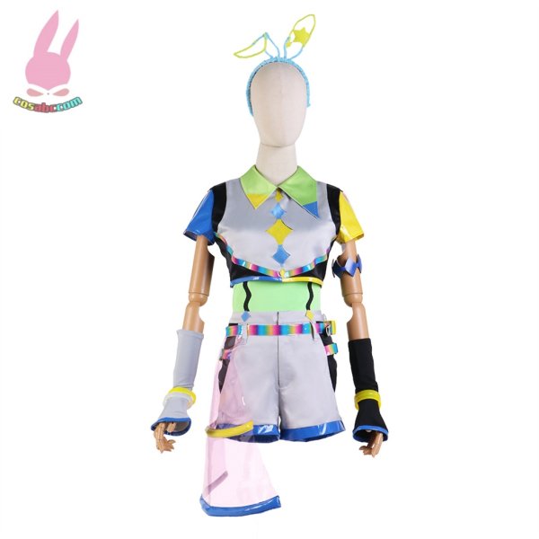 画像1: cosabcラブライブ！LoveLive! Liella!Vitamin SUMMER 葉月恋風 コスプレ衣装 イベント 演出服 二次会 コスチューム パーティー ハロウィン (1)
