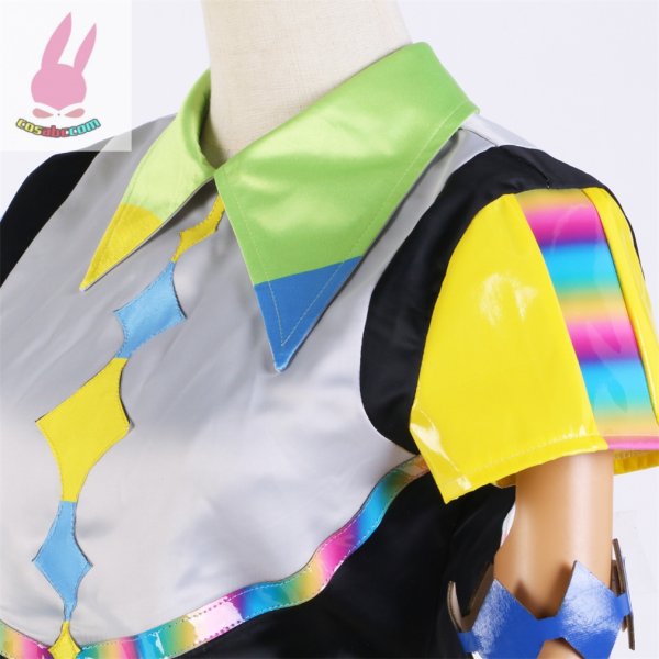 画像5: cosabcラブライブ！LoveLive! Liella!Vitamin SUMMER 葉月恋風 コスプレ衣装 イベント 演出服 二次会 コスチューム パーティー ハロウィン (5)