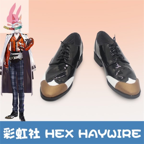 画像1: cosabcバーチャルライバー VTuber 風 Hex Haywire ヘックス へイワイヤー風 コスプレ靴 コスチューム コスプレシューズ イベント ハロウィン (1)