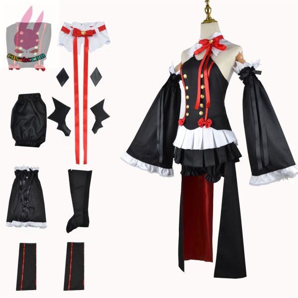 画像2: cosabc終わりのセラフ クルル・ツェペシ風 コスプレ衣装 イベント 演出服 二次会 コスチューム パーティー ハロウィン (2)