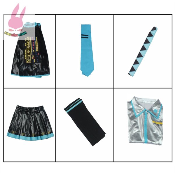 画像3: cosabcVOCALOID 初音ミク　通常V風 コスプレ衣装 イベント 演出服 二次会 コスチューム パーティー ハロウィン (3)