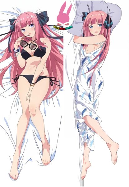 画像1: cosabc  等身抱き枕カバー　中野二乃【同人】等身大 抱き枕カバー 2wayトリコット 160×50cm 高品質 セクシー 美女 (1)