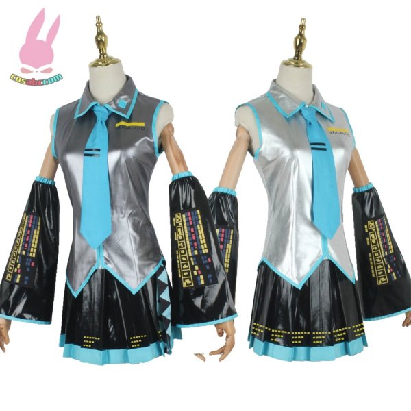 画像2: cosabcVOCALOID 初音ミク　通常V風 コスプレ衣装 イベント 演出服 二次会 コスチューム パーティー ハロウィン (2)