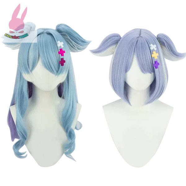 画像1: cosabcバーチャルYouTuber VTuber Elira Pendora エリーラ・ペンドラ風 コスプレウィッグ かつら コスチューム イベント 変装 仮装 パーティー ハロウィン (1)