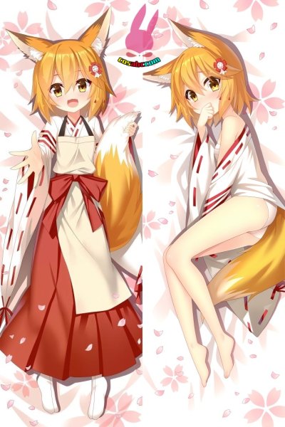 画像1: cosabc  等身抱き枕カバー　仙狐【同人】等身大 抱き枕カバー 2wayトリコット 160×50cm 高品質 セクシー 美女 (1)