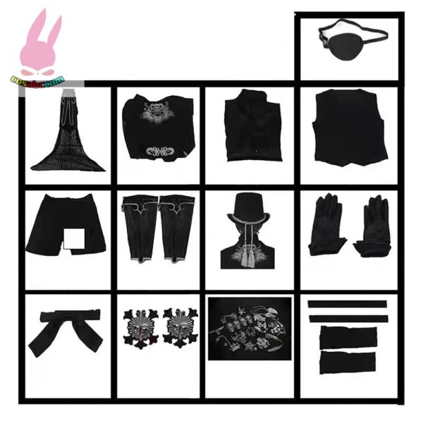 画像4: cosabc黒執事 シエルファントムハイヴ風 コスプレ衣装 イベント 演出服 二次会 コスチューム パーティー ハロウィン (4)