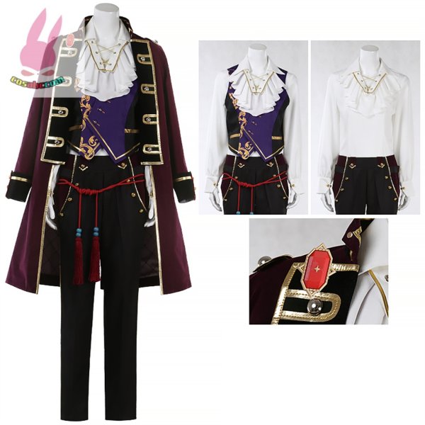画像3: cosabcあんさんぶるスターズ!!　鬼龍紅郎 蓮巳敬人 神崎颯馬風 コスプレ衣装 イベント 演出服 二次会 コスチューム パーティー ハロウィン (3)