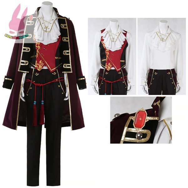 画像4: cosabcあんさんぶるスターズ!!　鬼龍紅郎 蓮巳敬人 神崎颯馬風 コスプレ衣装 イベント 演出服 二次会 コスチューム パーティー ハロウィン (4)