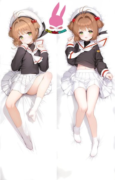画像1: cosabc  等身抱き枕カバー　木之本桜【同人】等身大 抱き枕カバー 2wayトリコット 160×50cm 高品質 セクシー 美女 (1)